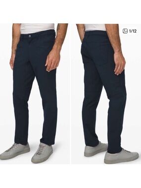 Lululemon Men’s Warpstreme ABC True Navy Classic-Fit 5 Pocket Pants. Size 30.